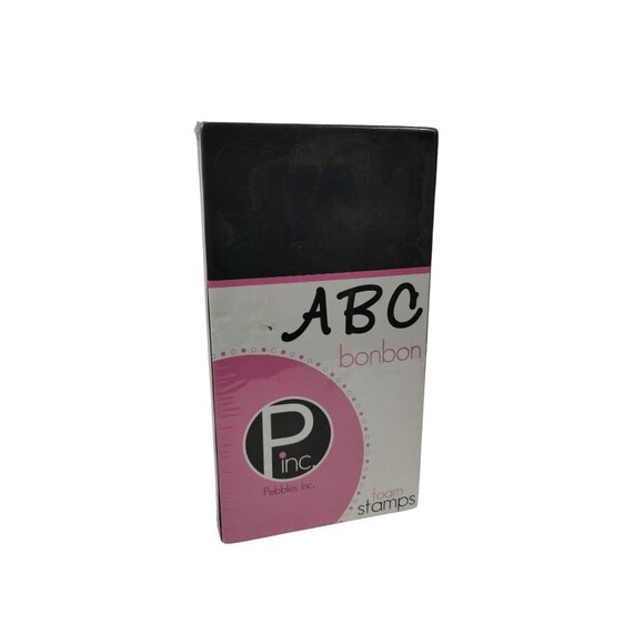 Pebbles Inc BonBon ABC 65 Piece Foam Stamps Stamping Scrapbooking Crafting - Picture 1 of 5